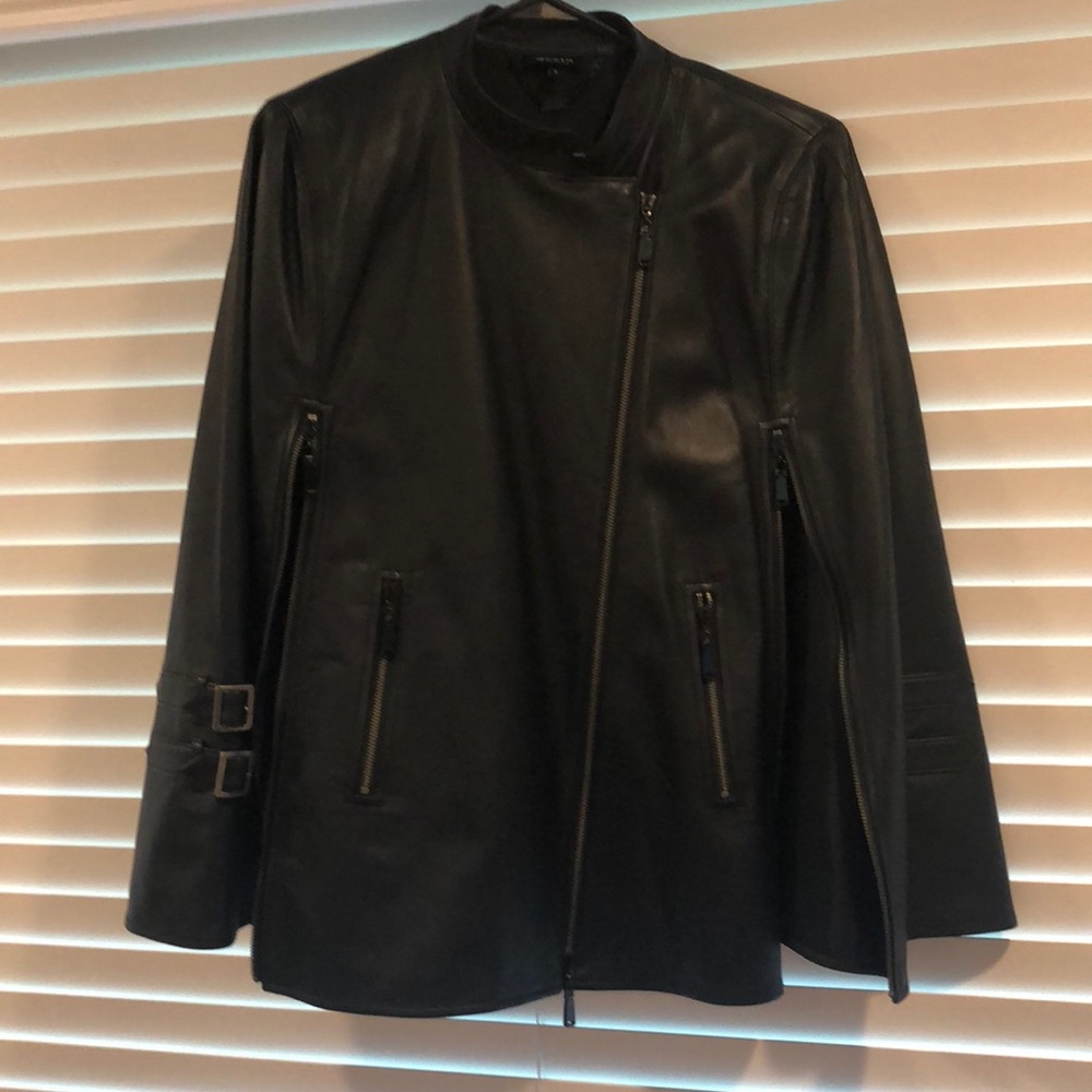 Leather cape